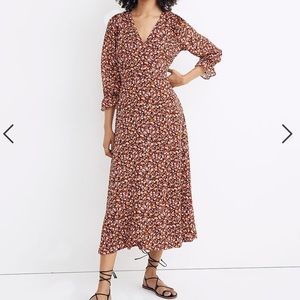Madewell Floral Prairie Wrap Dress NWT